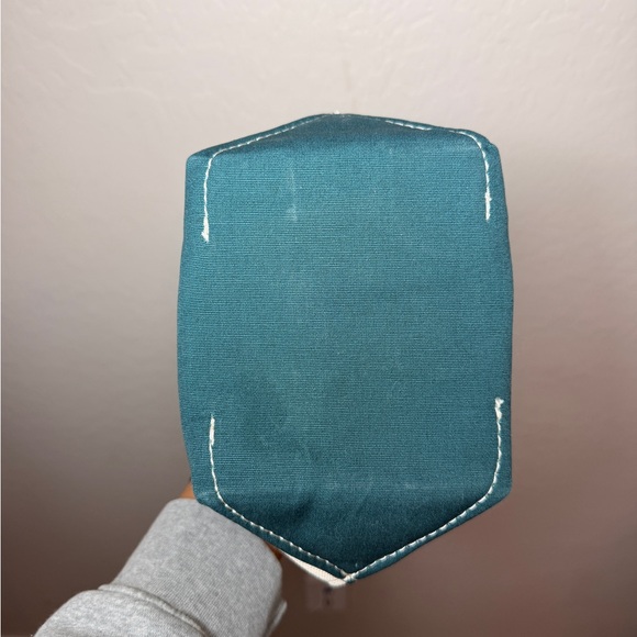 LL Bean Boat and Tote Mini Canvas Tote with Embroidered Leaves - Picture 4 of 4